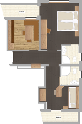 Grundriss Apartment 3.4