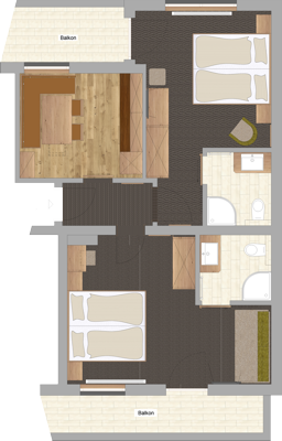 Grundriss Apartment 3.4